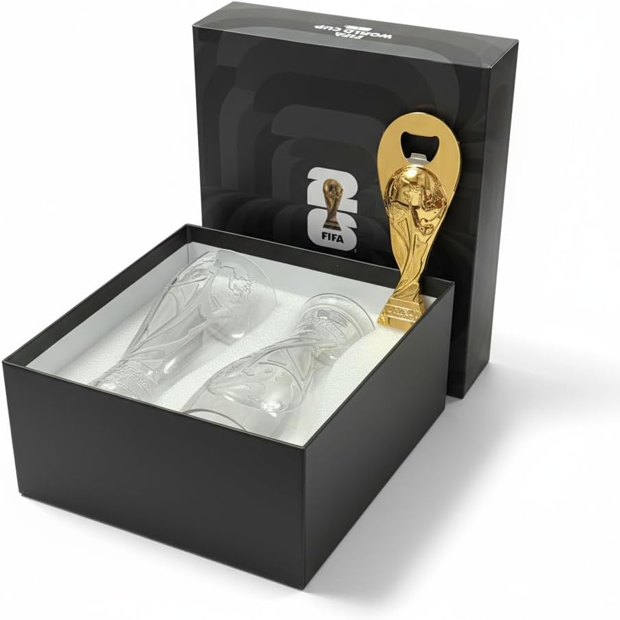 Coffret cadeau de 2 verres à bière Pilsner incassables avec ouvre-bouteille magnétique